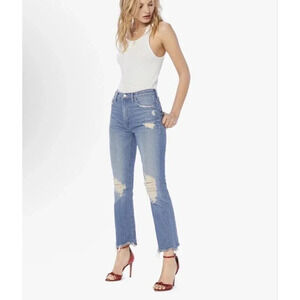Mother The Insider Ankle Size 32 Jeans Destroyed Bills